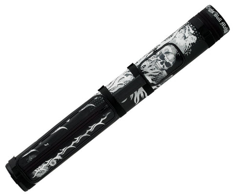Eight Ball Mafia Skulls & Flames 2 Butt 2 Shaft Hard Case