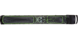 Eight Ball Mafia EBMC22K Green Skull 2 Butt 2 Shaft Hard Case