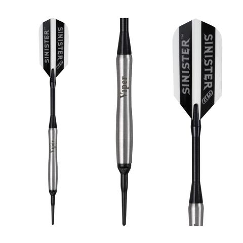 Viper Sinister Tungsten Soft Tip Darts Tapered Barrel 18 Grams