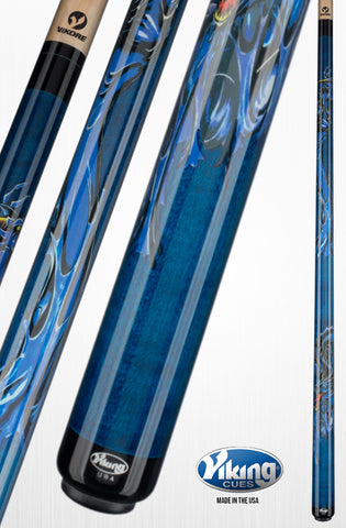 Viking Blue Dragon Pool Cue