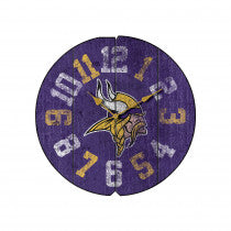 Minnesota Vikings Vintage Round Clock