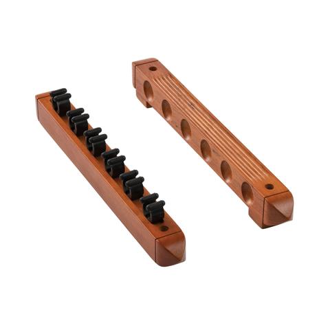 Oak 6 Cue 2-Piece Wall Cue Rack